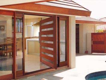 contemporary pivot doors