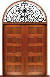 10 panel: single door + sidelight on left