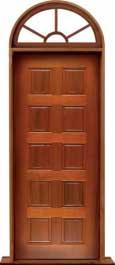 10 panel: single door + sidelight on left
