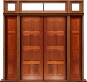 8 panel: door in frame
