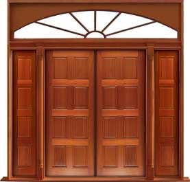 8 panel: door in frame
