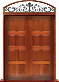 8 panel: door in frame