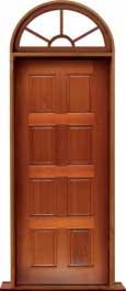 8 panel: door in frame