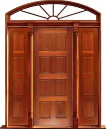8 panel: door in frame