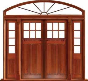 ashgrove: single door + sidelight on right