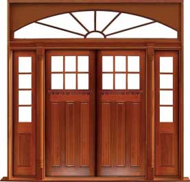 ashgrove: single door + sidelight on right