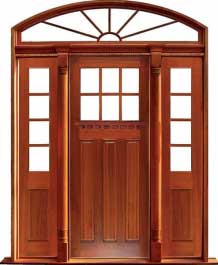 ashgrove: single door + sidelight on right