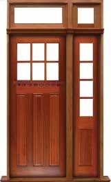 ashgrove: single door + sidelight on right