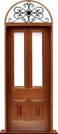 glazed cricket bat: single door +  two sidelights