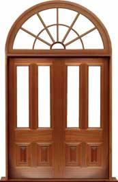 glazed cricket bat: single door +  two sidelights