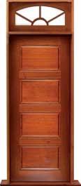 horizontal 4 panel: double door +  two sidelights