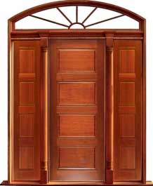horizontal 4 panel: double door +  two sidelights