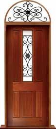 paddington with ironwork: single door +  two sidelights