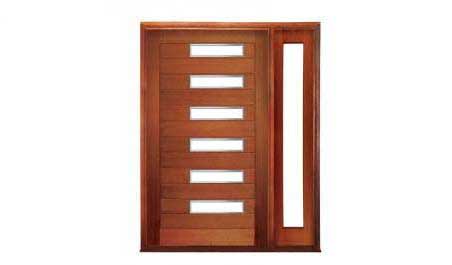 seaport: single door + sidelight on right