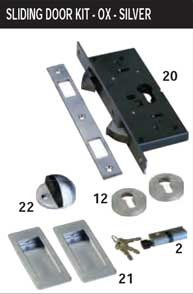 Sliding door KIT - black